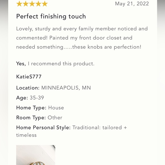 Mother-Of-Pearl Knobs-Gold - Picture 4 of 6